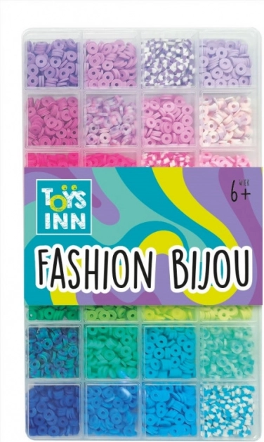 Koraliky Clay Beads mix di colori blu