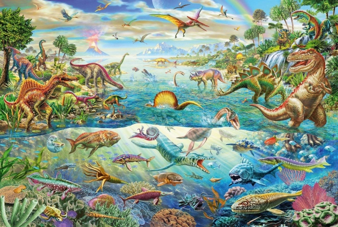 Puzzle mondo dei dinosauri 200 pezzi