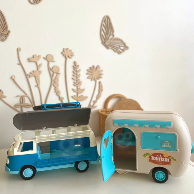 Woopie Karavan XL pro panenky Set da campeggio con rimorchio