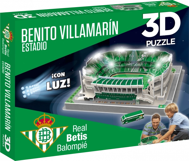 Puzzle 3D Stadio Benito Villamarín FC Real Betis luminoso