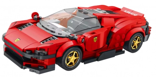 Set costruzioni auto sportiva rossa 306 pezzi