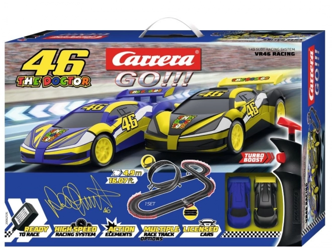Pista da corsa con veicoli VR 46 The Doctor