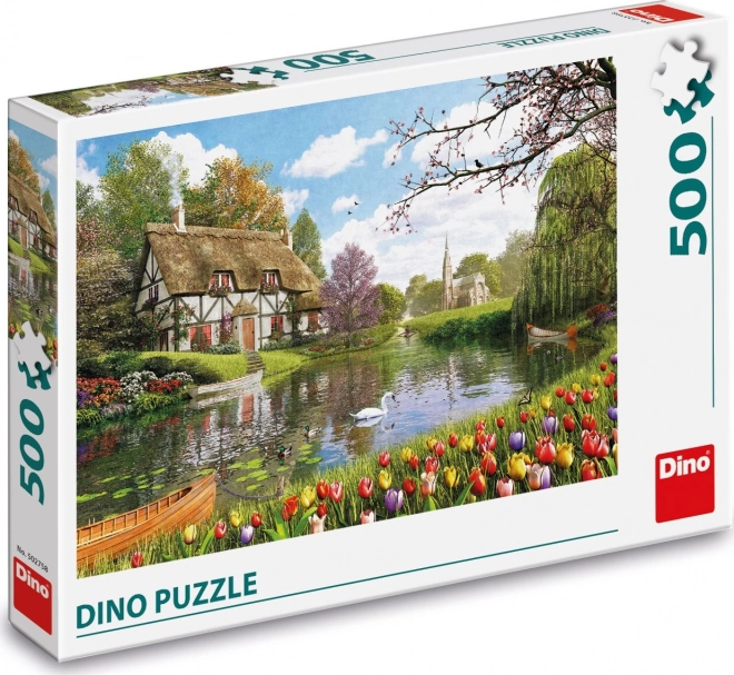 Puzzle casa sul lago 500 pezzi
