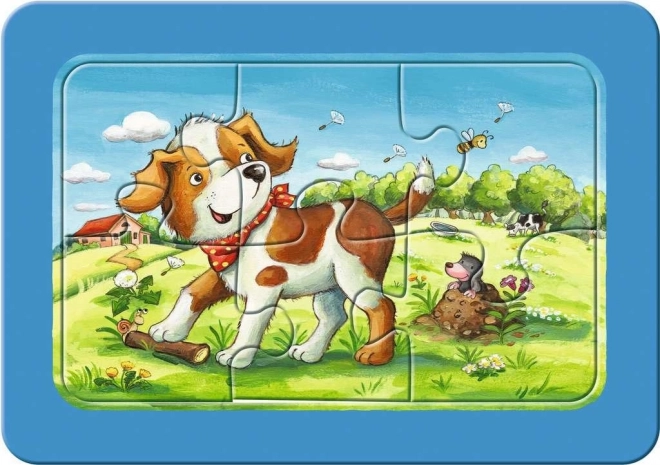 RAVENSBURGER Il Mio Primo Puzzle Amici Animali 3x6 pezzi