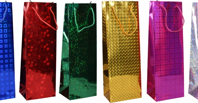 Borsa regalo per bottiglia taglia M a 6 colori