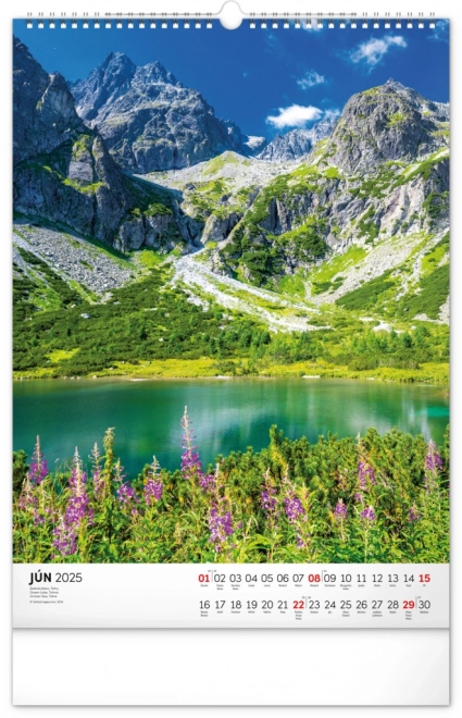 Calendario da parete Tatry 2025