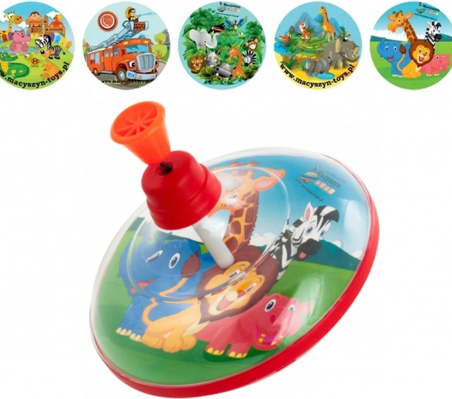 Grande trottola di plastica per bambini