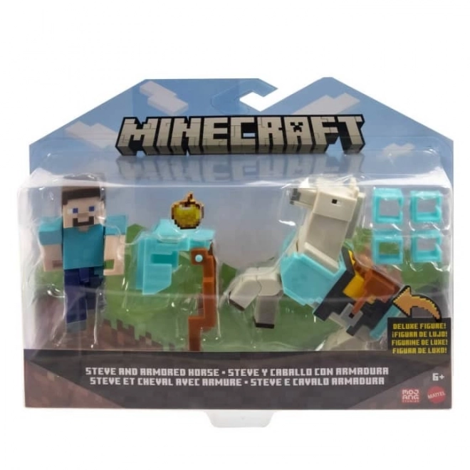 Personaggi Minecraft Steve e cavallo