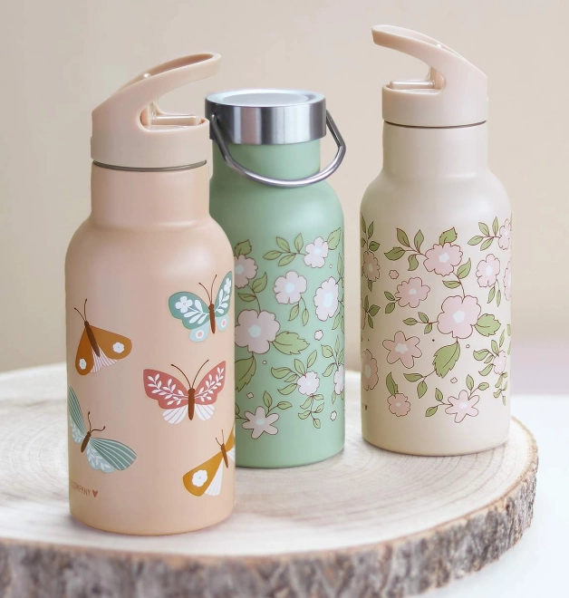 A Little Lovely Company Bottiglia in acciaio inox 500 ml – Farfalla
