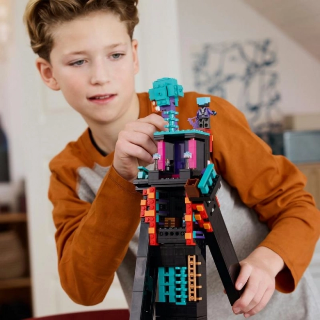Costruzione LEGO Minecraft Base dei Saccheggiatori e Distruttore