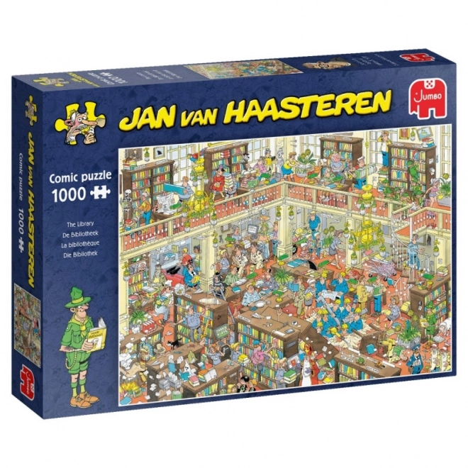 Puzzle JUMBO biblioteca di Jan van Haasteren 1000 pezzi