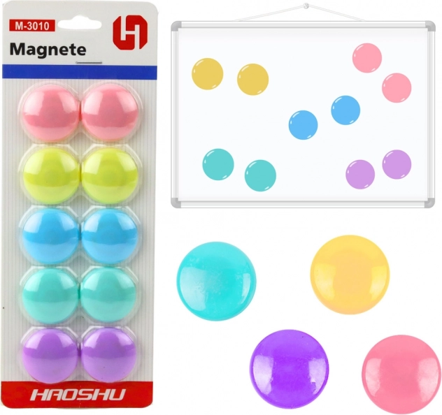 Set di calamite colorate 10 set 3 cm