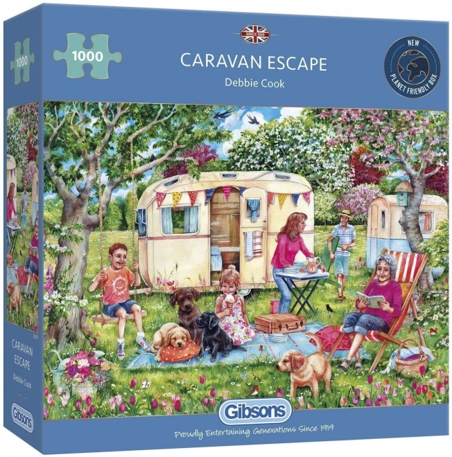 Puzzle Fuga del Caravan 1000 Pezzi