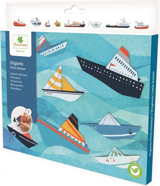 Kit creativo di origami Barchette