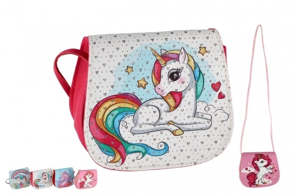 Borsa unicorno con pietre preziose