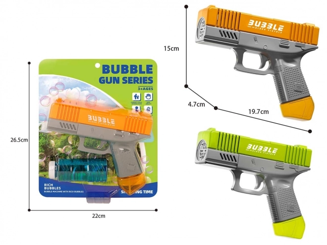 Pistola per bolle di sapone con liquido