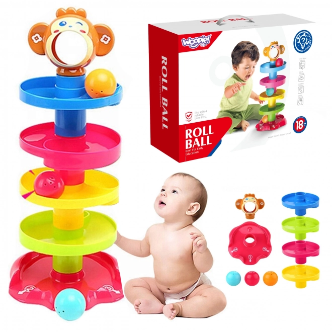 Torre a spirale con palline WOOPIE BABY