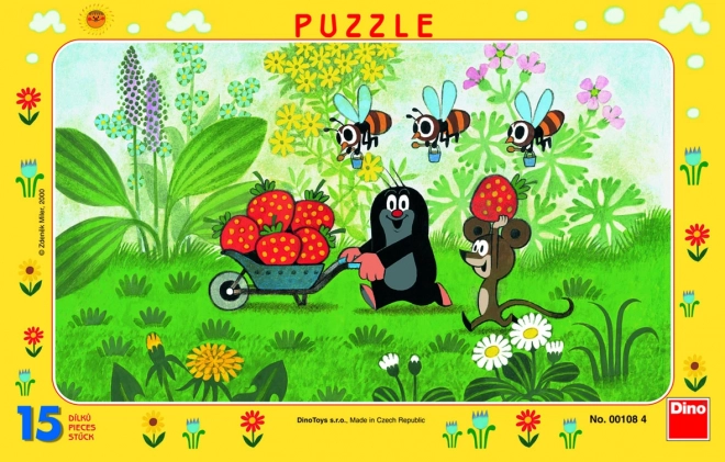 Puzzle in cartone Il Viaggio di Krtek 15 pezzi