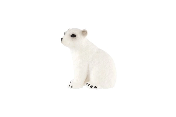 Cucciolo di Orso Polare Zooted Plastica 4cm