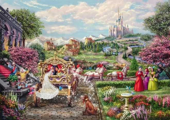 Puzzle Cenerentola: Felici e Contenti 1000 Pezzi