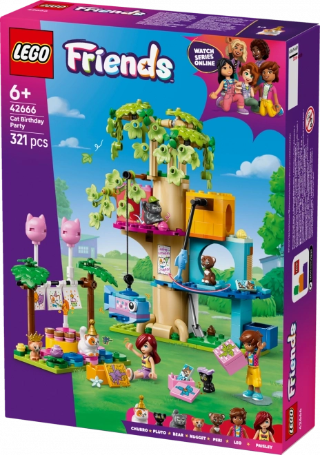 Lego Friends Festa di compleanno del gatto e casa sull'albero