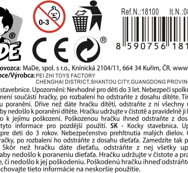 Auto sportivo con ruote libere - 16 pezzi in display box