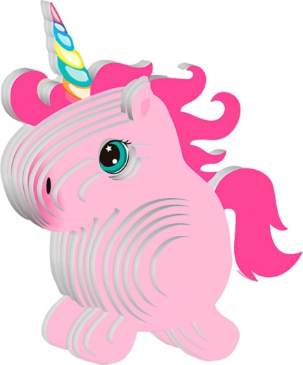 Dolce unicorno 3D rosa