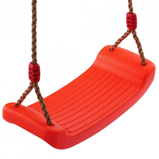 Altalena in plastica rossa per bambini