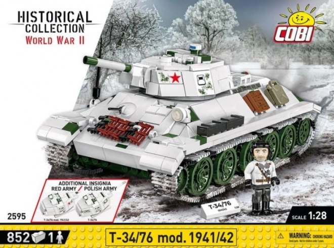 modellino a mattoncini carro armato T-34/76