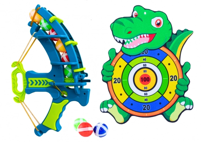 Set di gioco con bersaglio Drago con palline e pistola