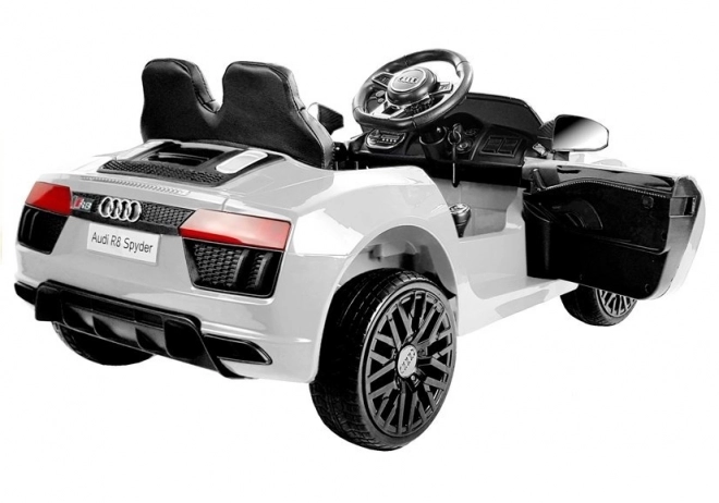 Auto elettrica per bambini Audi R8 Spyder bianco