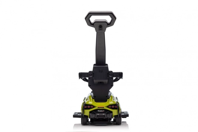 Macchina da passeggio Lamborghini bianca con spintore – Verde