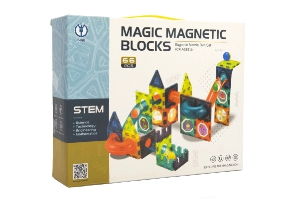 Costruzioni Magnetiche in Plastica 66 Pezzi