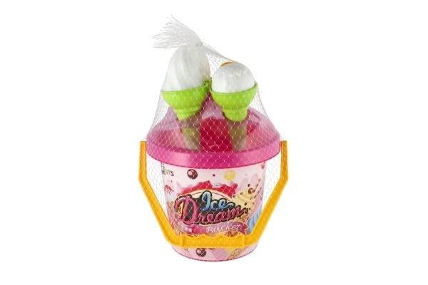 Set da gioco per sabbia con secchiello e stampi gelato