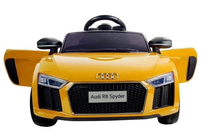 Auto elettrica per bambini Audi R8 Spyder Giallo