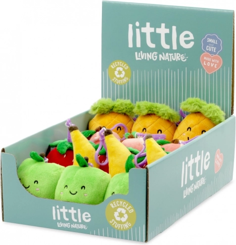 Portachiavi mini in peluche frutta 10 cm