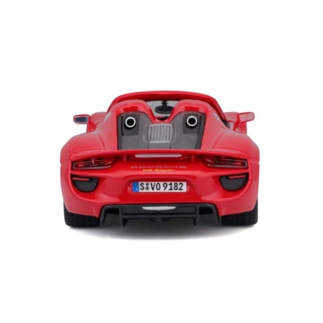 Modellino Porsche 918 Spyder Rosso in scala 1:24 di Bburago