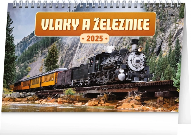 Calendario da tavolo Treni e Ferrovie 2025