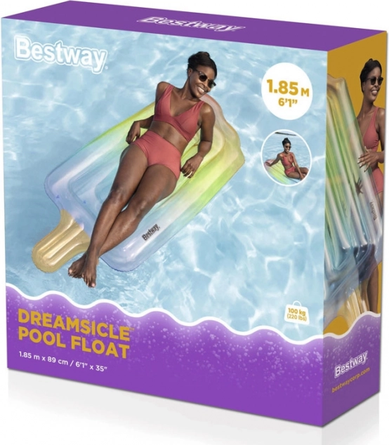 Bestway materasso gonfiabile a forma di gelato 185 cm