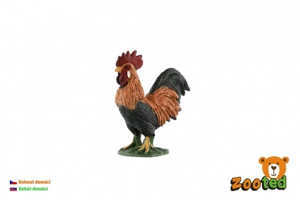 Gallo domestico in plastica 5cm