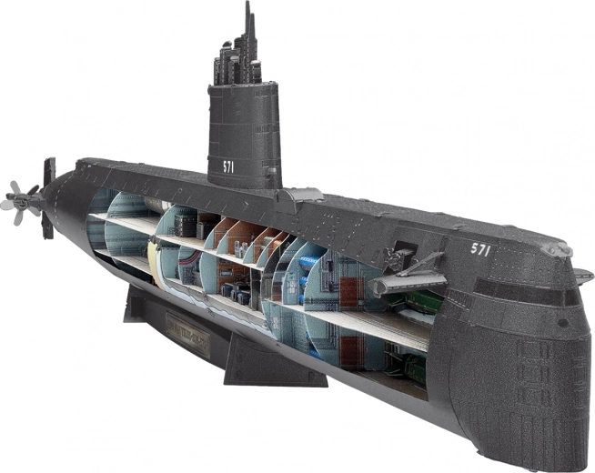 Sezione interna autentica e scafo realistico