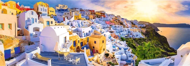 Puzzle Trefl 1000 pezzi - Tramonto a Santorini, Grecia