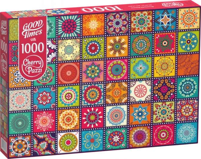 Puzzle Quadrati con Motivi CHERRY PAZZI 1000 Pezzi