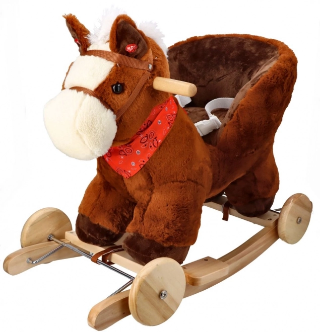 Cavallo a dondolo con seggiolino e ruote
