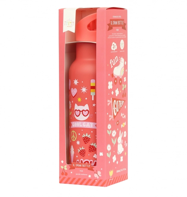 A Little Lovely Company Bottiglia in acciaio inox 500 ml – Intrattenimento