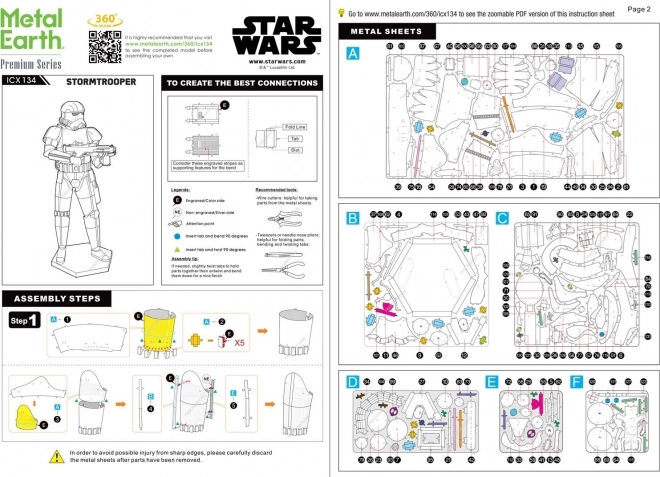 Puzzle 3D Stormtrooper di METAL EARTH Star Wars