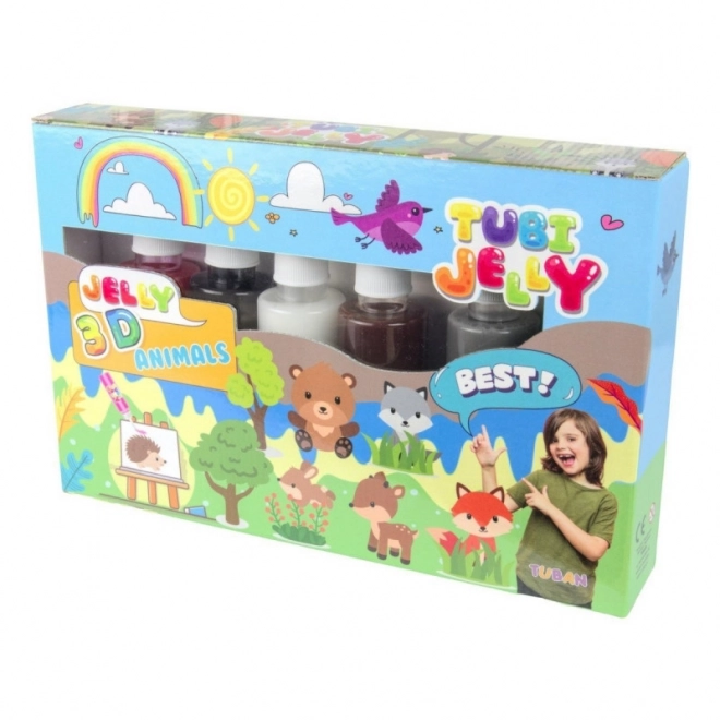 Set Tubi Jelly 6 Colori - Animaletti