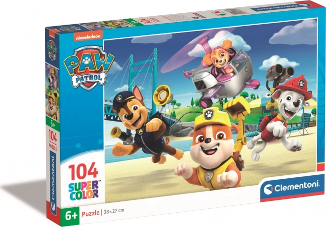 Puzzle SuperColor Paw Patrol 104 pezzi