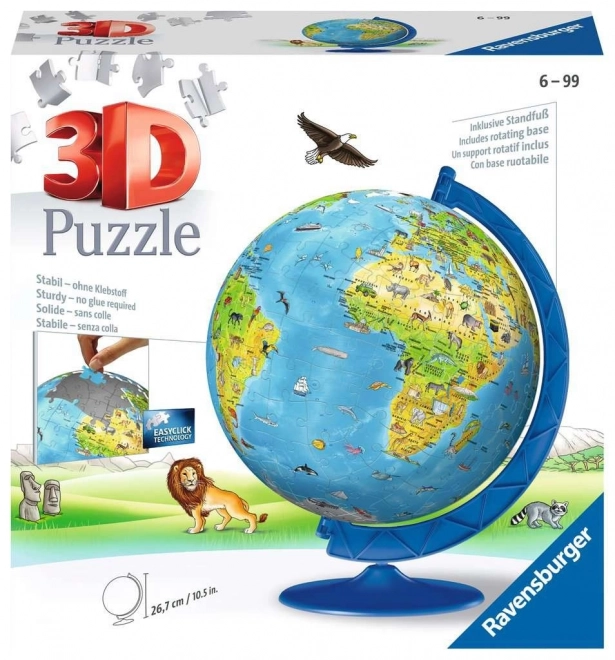 Puzzle 3D Globo per Bambini