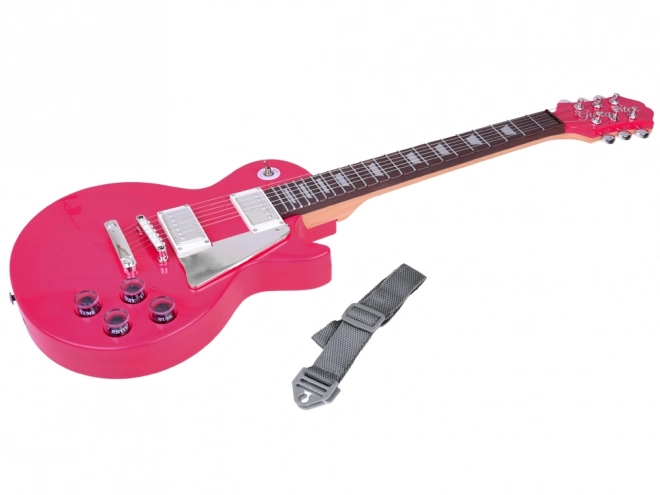 Chitarra Elettrica Musicale per Bambini con Tracolla – Rosa